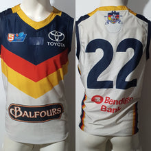 Load image into Gallery viewer, 2019 Adelaide Crows SANFL HOME Player Issue Guernsey - HEAT SEAL Sternum logo
