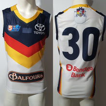 Load image into Gallery viewer, 2019 Adelaide Crows SANFL HOME Player Issue Guernsey - HEAT SEAL Sternum logo
