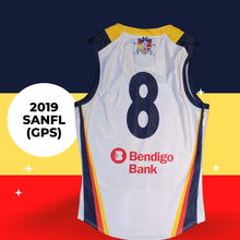 Load image into Gallery viewer, 2019 Adelaide Crows SANFL AWAY Player Issue Guernsey with GPS
